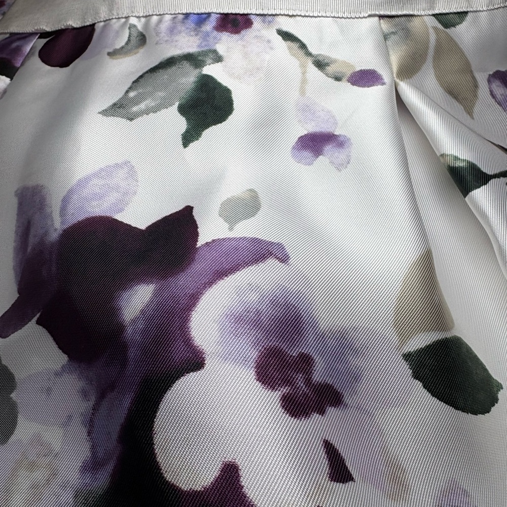 White House Black Market Floral High-Low Poppy Midi Skirt - Picture 4 of 7